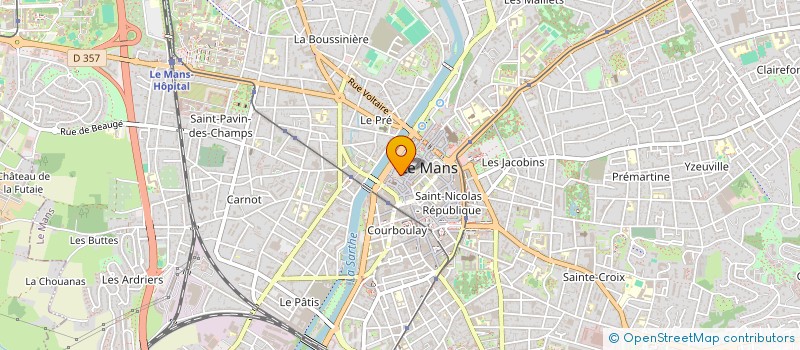 localisation de l'entreprise COMMUNE LIBRE DE LA CITE PLANTAGENET  LE MANS