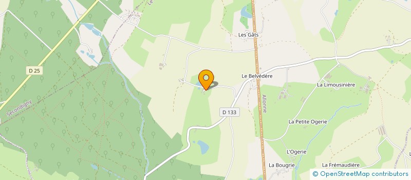 localisation de l'entreprise COMMUNE LIBRE DE LA TREBESSE  AZAY-SUR-THOUET