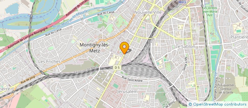 localisation de l'entreprise COMMUNE LIBRE DE MAGNY - ORPHEON DES BIGOPHONES DE METZ  METZ