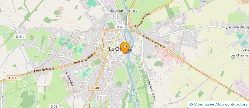 localisation de l'entreprise COMMUNE LIBRE DU P'TIT MUR à LA CHATRE