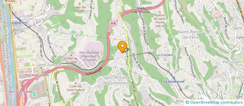 localisation de l'entreprise COMMUNE LIBRE DU PAN BAGNAT  NICE