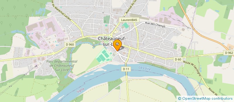 localisation de l'entreprise COMMUNE LIBRE DU PORT à CHATEAUNEUF S LOIRE