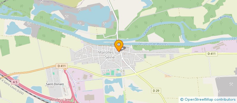 localisation de l'entreprise COMMUNE MAROLLES SUR SEINE  MAROLLES-SUR-SEINE