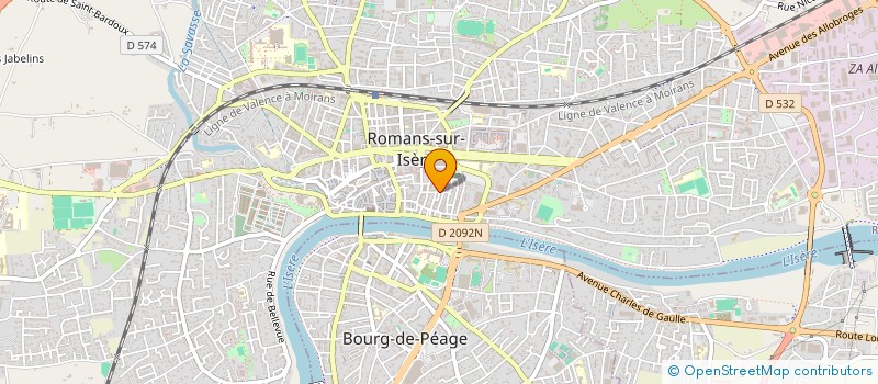 localisation de l'entreprise COMMUNE-MESURE  ROMANS-SUR-ISERE