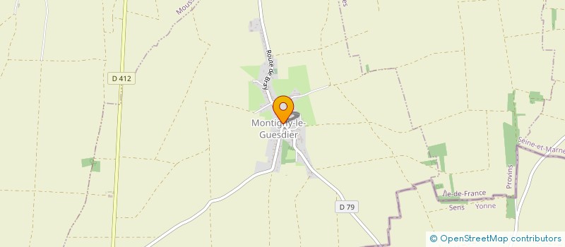 localisation de l'entreprise COMMUNE MONTIGNY LE GUESDIER  MONTIGNY-LE-GUESDIER
