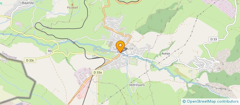 localisation de l'entreprise COMMUNE SAILLAGOUSE  SAILLAGOUSE