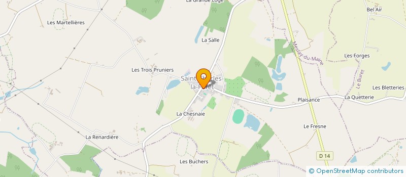 localisation de l'entreprise COMMUNE SAINT-CHARLES-LA-FORET  SAINT-CHARLES-LA-FORET