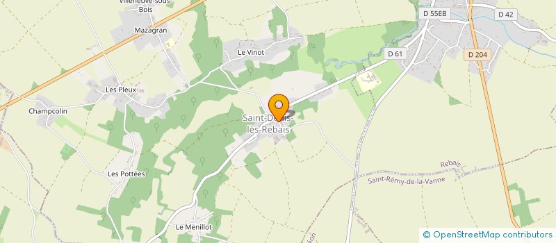 localisation de l'entreprise COMMUNE SAINT DENIS LES REBAIS  SAINT-DENIS-LES-REBAIS