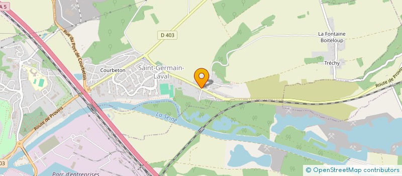 localisation de l'entreprise COMMUNE SAINT GERMAIN LAVAL  SAINT-GERMAIN-LAVAL