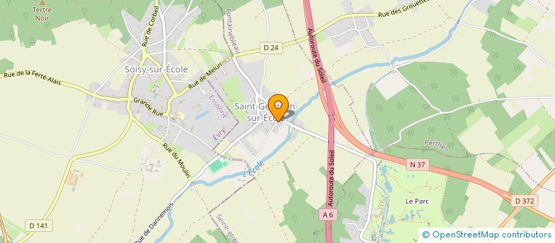 localisation de l'entreprise COMMUNE SAINT GERMAIN SUR ECOLE  SAINT-GERMAIN-SUR-ECOLE