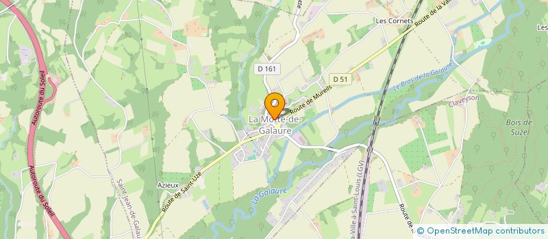 localisation de l'entreprise COMMUNE SAINT-JEAN-DE-GALAURE à SAINT-JEAN-DE-GALAURE