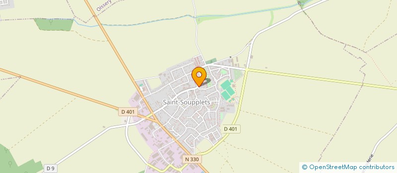 localisation de l'entreprise COMMUNE SAINT SOUPPLETS  SAINT-SOUPPLETS