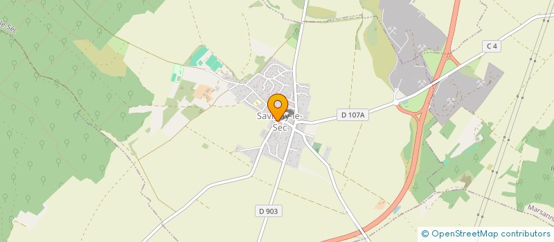 localisation de l'entreprise COMMUNE SAVIGNY LE SEC  SAVIGNY-LE-SEC