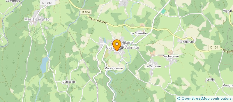 localisation de l'entreprise COMMUNE ST HILAIRE CUSSON LA VALMITTE  SAINT-HILAIRE-CUSSON-LA-VALMITTE