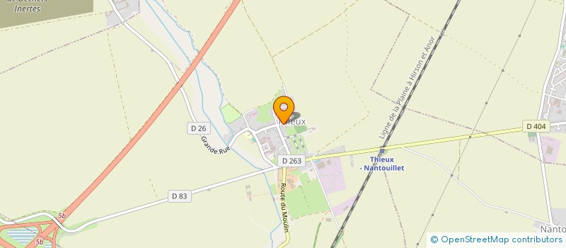 localisation de l'entreprise COMMUNE THIEUX  THIEUX