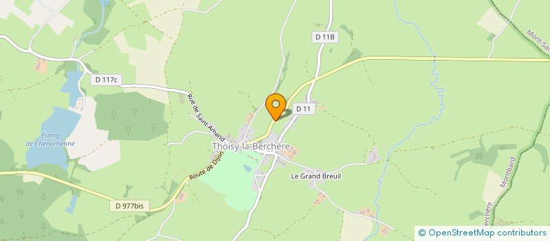localisation de l'entreprise COMMUNE THOISY LA BERCHERE  THOISY-LA-BERCHERE