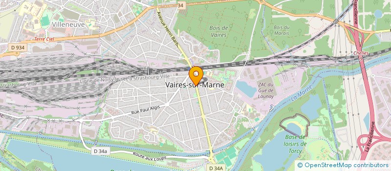 localisation de l'entreprise COMMUNE VAIRES SUR MARNE  VAIRES-SUR-MARNE