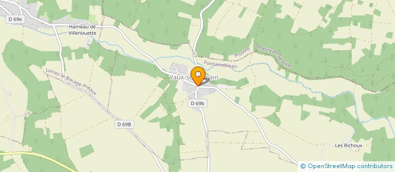 localisation de l'entreprise COMMUNE VAUX SUR LUNAIN  VAUX-SUR-LUNAIN