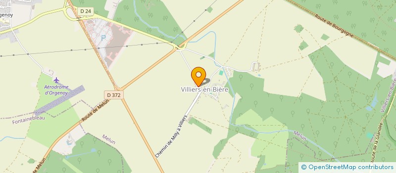 localisation de l'entreprise COMMUNE VILLIERS EN BIERE  VILLIERS-EN-BIERE