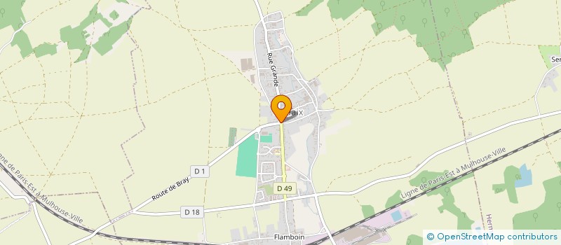 localisation de l'entreprise COMMUNE VILLIERS SUR SEINE  VILLIERS-SUR-SEINE