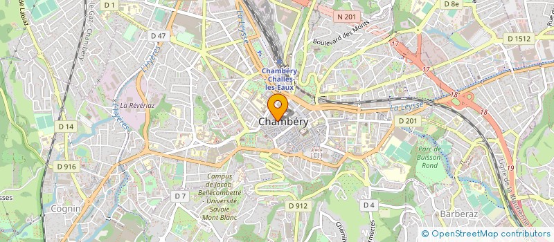 localisation de l'entreprise COMMUNES DE SAVOIE à CHAMBERY