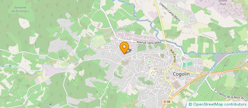 localisation de l'entreprise COMMUNES.IT  COGOLIN