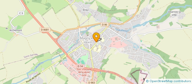 localisation de l'entreprise COMMUNEXPO à MAGNY-EN-VEXIN