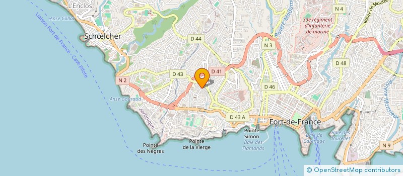 localisation de l'entreprise COMMUNI DEVELOP AIDE MUSIQUE & SPECTACLE  FORT-DE-FRANCE