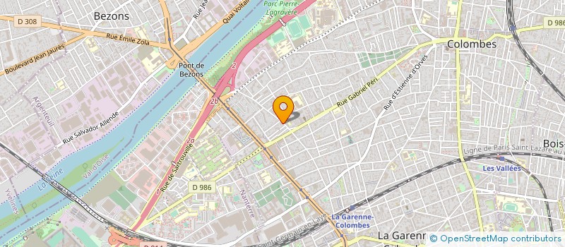 localisation de l'entreprise COMMUNIC'ACTION à COLOMBES