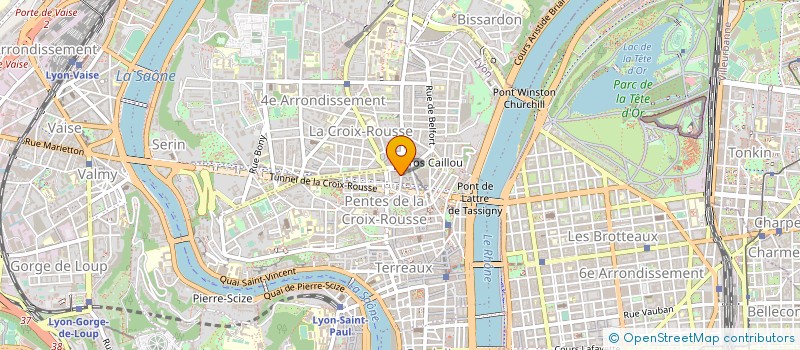 localisation de l'entreprise COMMUNIC 'ACTION à LYON