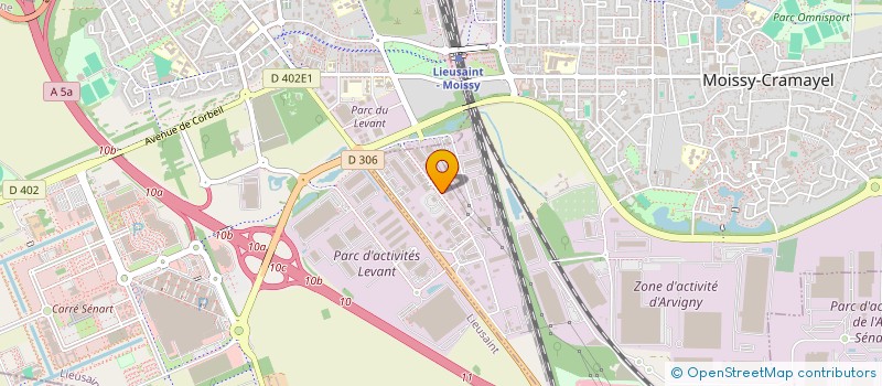 localisation de l'entreprise COMMUNIC PRESSE à MOISSY-CRAMAYEL