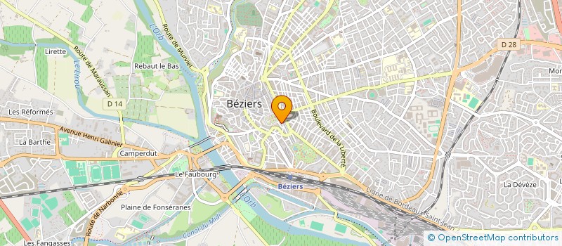 localisation de l'entreprise COMMUNICA-SPORTS à BEZIERS