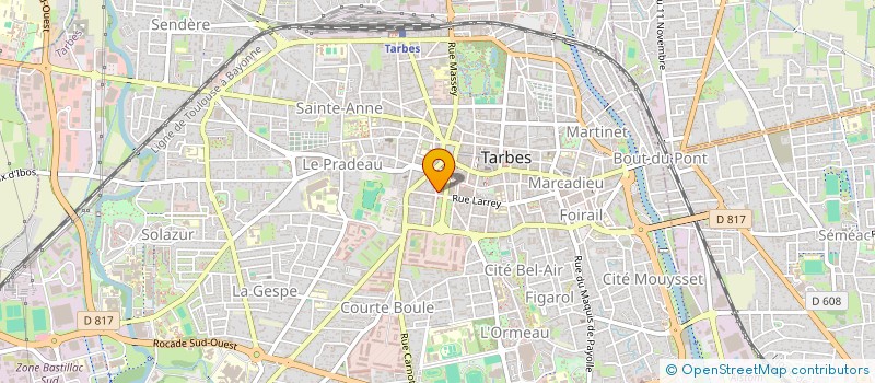 localisation de l'entreprise COMMUNICA SPORTS à TARBES