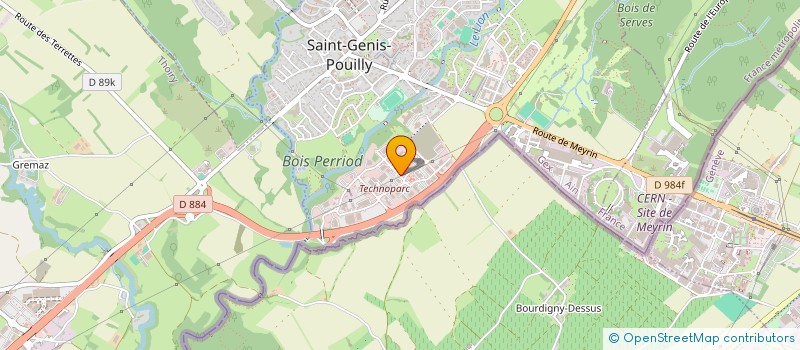 localisation de l'entreprise COMMUNICAB à SAINT-GENIS-POUILLY