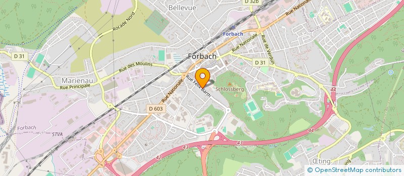 localisation de l'entreprise COMMUNICABLE SARL  FORBACH