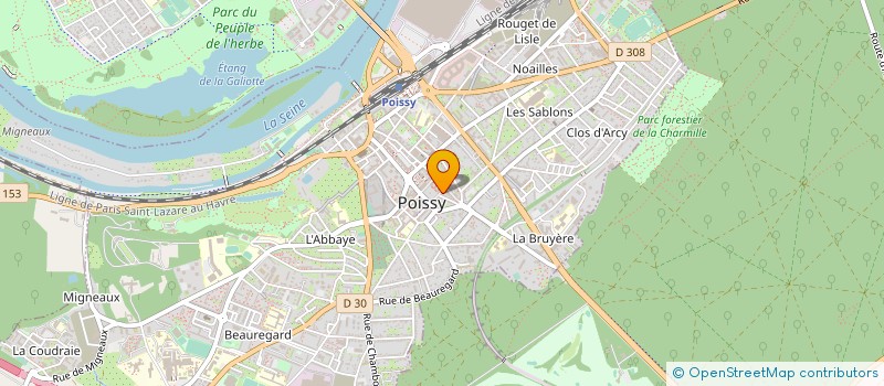 localisation de l'entreprise COMMUNICAT CHANGEMENT ORGANISM FORMATION  POISSY