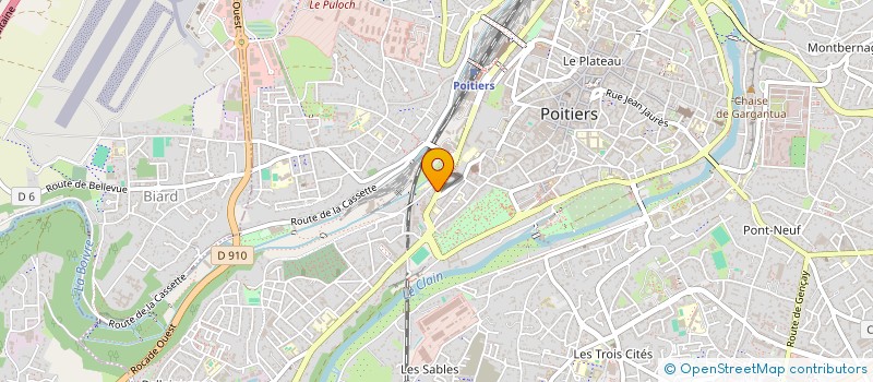 localisation de l'entreprise COMMUNICAT ELECTRON TELESURVEILLANCE  POITIERS