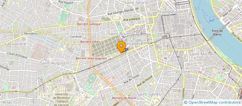 localisation de l'entreprise COMMUNICATION ALAIN RIBET  BORDEAUX