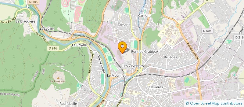 localisation de l'entreprise COMMUNICATION AUDIOVISUELLE ALESIENNE  ALES