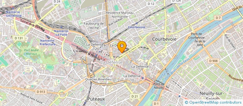 localisation de l'entreprise COMMUNICATION CONSEIL ET NEGOCE à COURBEVOIE