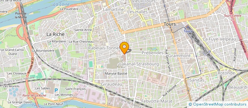 localisation de l'entreprise COMMUNICATION DE PUBLICITE ET D INFORMAT à TOURS