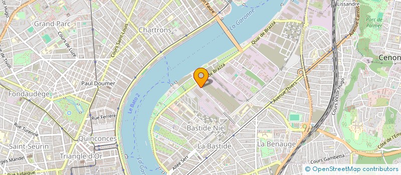 localisation de l'entreprise COMMUNICATION DIFFUSION ENTREPRISE  BORDEAUX