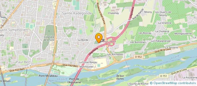 localisation de l'entreprise COMMUNICATION ENTREPRISES EN AUDIOVISUEL à TOURS