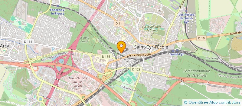 localisation de l'entreprise COMMUNICATION ET APPLICATION DE TRANSMISSIONS INDUSTRIELLES ET SYSTEME à SAINT-CYR-L'ECOLE