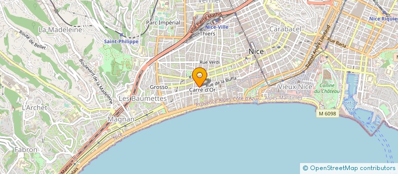 localisation de l'entreprise COMMUNICATION ET DEVELOPPEMMENT à NICE
