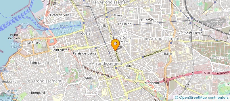 localisation de l'entreprise COMMUNICATION ET HIGH TECH à MARSEILLE
