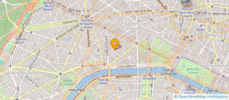 localisation de l'entreprise COMMUNICATION ET PARTICIPATIONS  PARIS