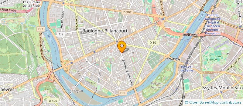 localisation de l'entreprise COMMUNICATION ET PROGRES à BOULOGNE-BILLANCOURT