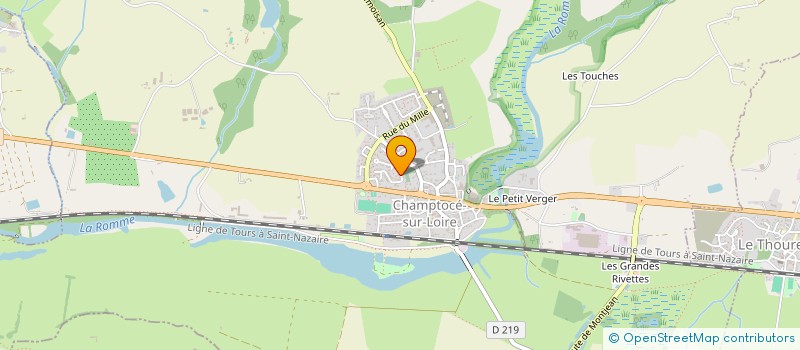 localisation de l'entreprise COMMUNICATION ET REPRESENTATIVITE DES ELEVES ET ETUDIANTS EN ART  CHAMPTOCE-SUR-LOIRE