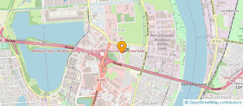 localisation de l'entreprise COMMUNICATION ET TELEPHONE DU SUD OUEST à BORDEAUX